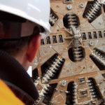 Hallite stock photo tunnel boring operation