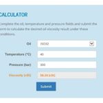 Webtec hydraulic oil viscosity calculator