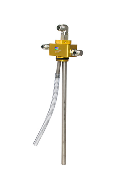Two models of Reservoir Access Manifolds are available, including a bolt down design and ones made of two pieces including a body and cartridge.