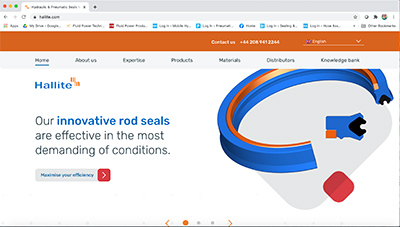 Hallite's updated website