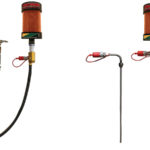 Schroeder Industry's Drum DK-DAB (left) and Tote TK-DAB (right) reservoir breather adapter kits