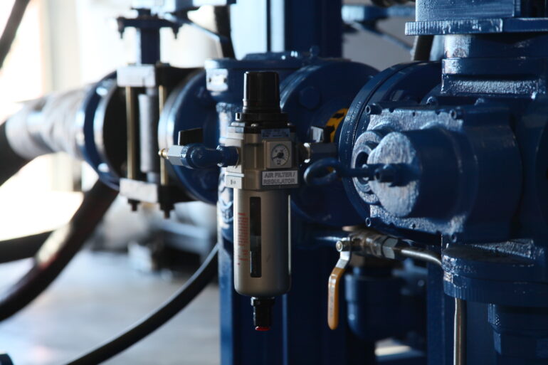 A Chevron Lubricants ISOCLEAN filtration unit.