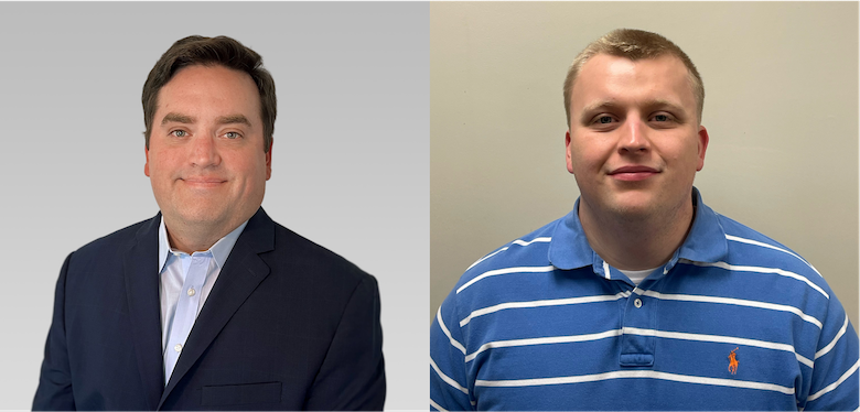 Austin Walker, sales director (left), and Zachary Moncrieff, inside sales representative (right), of anyseals