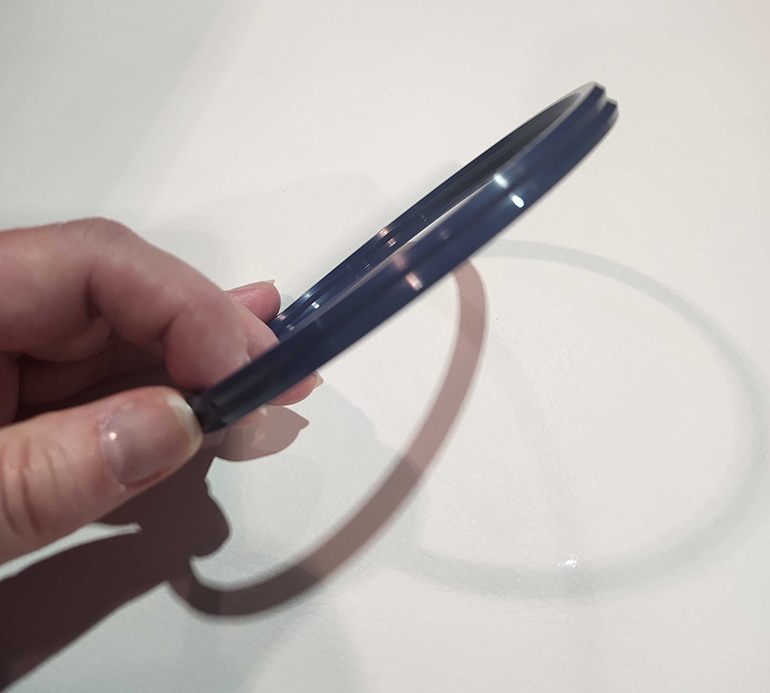 The sealing element is a very effective single piece replacement for the conventional O-ring and back-up ring combination in a wide range of duties and applications.